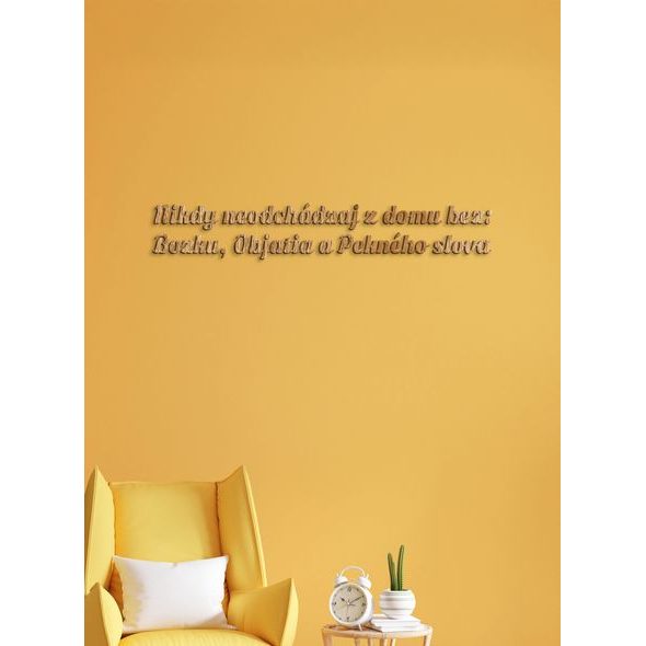 Drevený nápis pravidlá rodiny