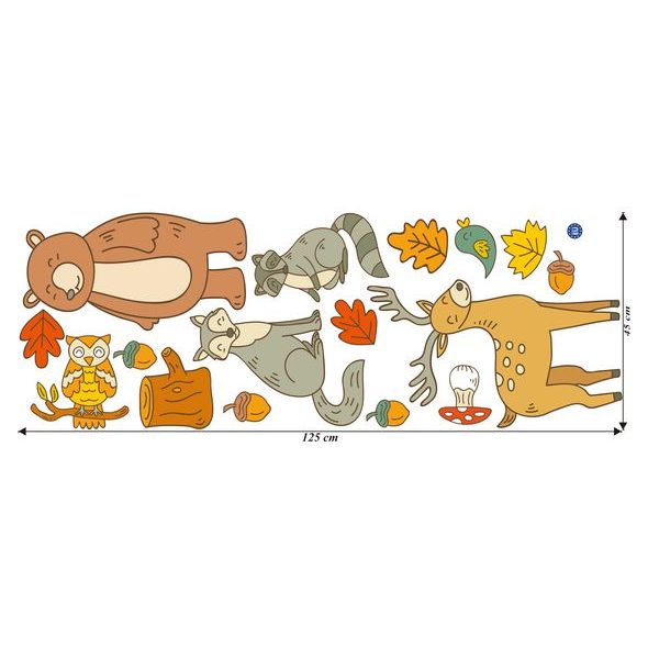 Zvieracia rodinka v lese