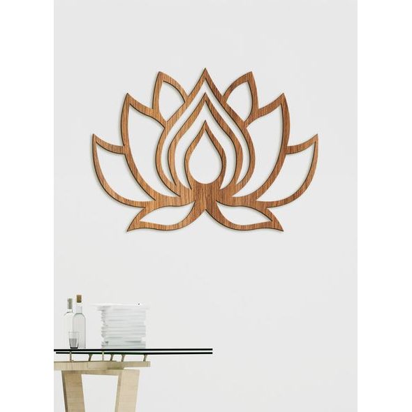 Dřevěný obraz na stěně LOTOS