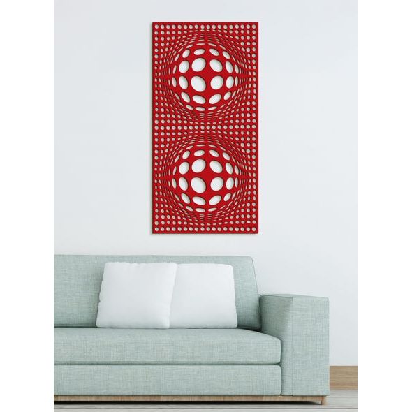 Drevený obraz na stenu 3D ilúzia