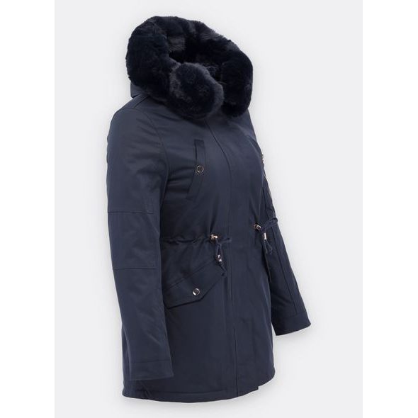 Dámska zimná bunda tmavomodrá