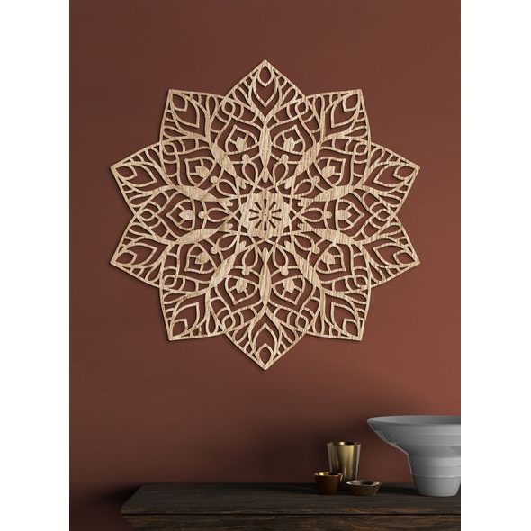 Luxusní dřevěná mandala ZITTA