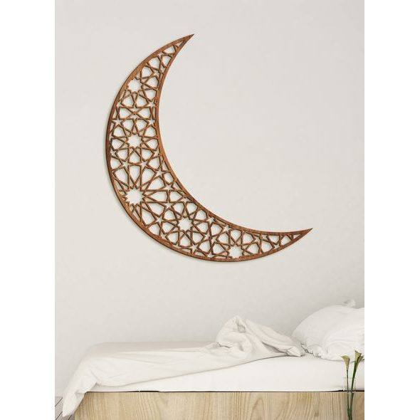 Dřevěný obraz na zeď Půlměsíc