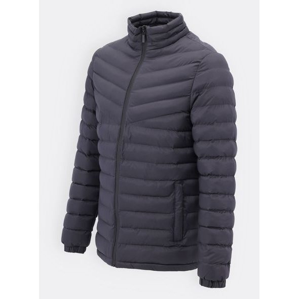 Pánská prošívaná bunda grafitova