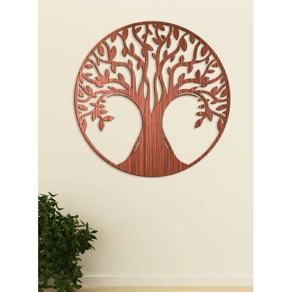 Dřevěný obrázek stromu života