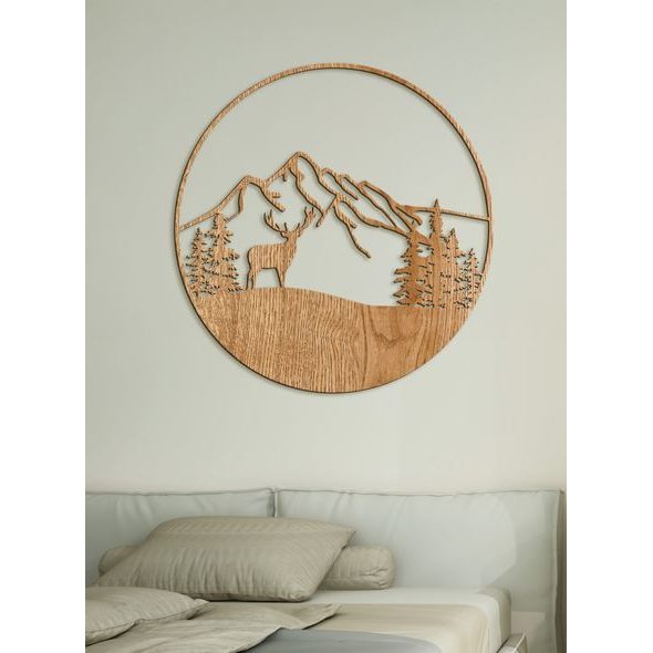 Mandala s motivem jelena