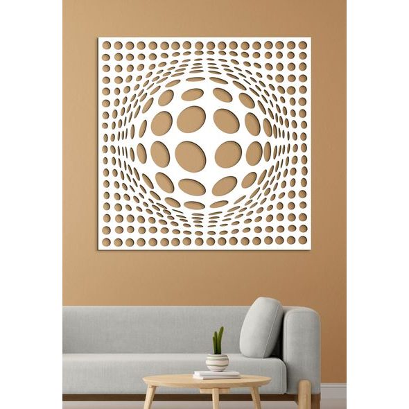 Dřevěný obraz 3D iluze