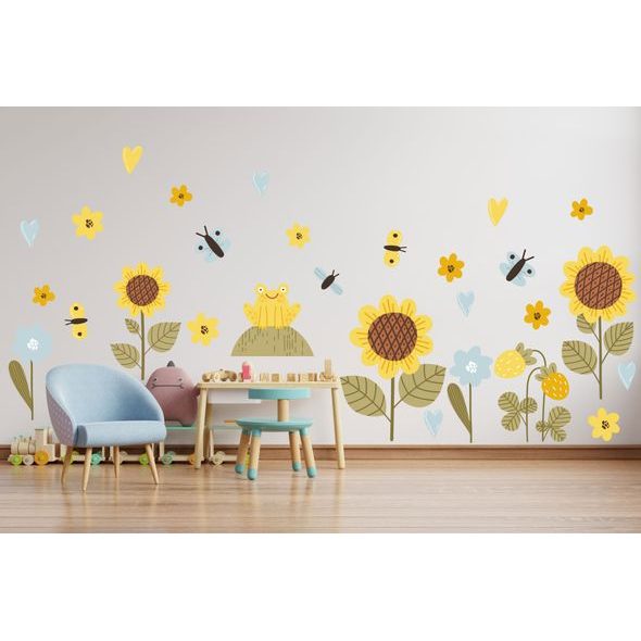 Louka plná slunečníc