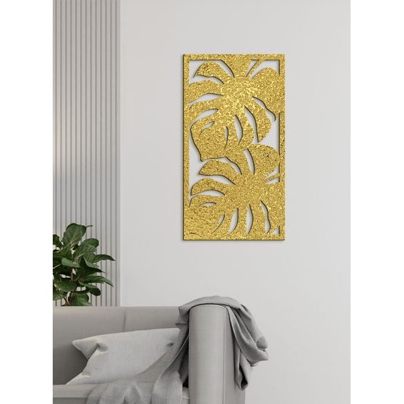 Dřevěný obrázek listí