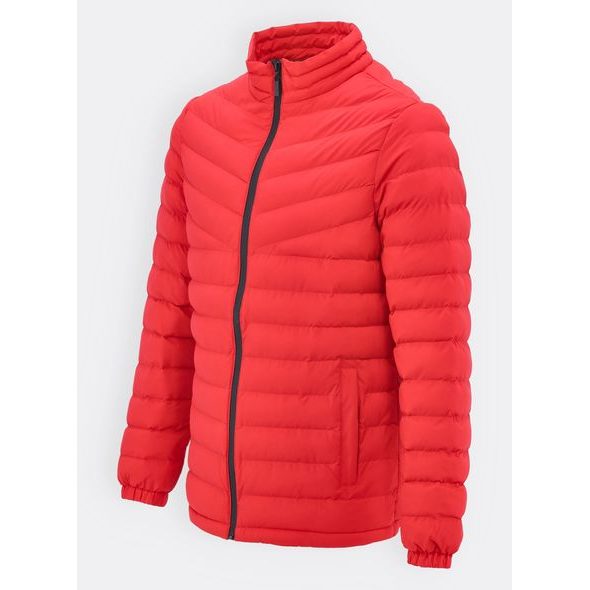 Pánská prošívaná bunda červená