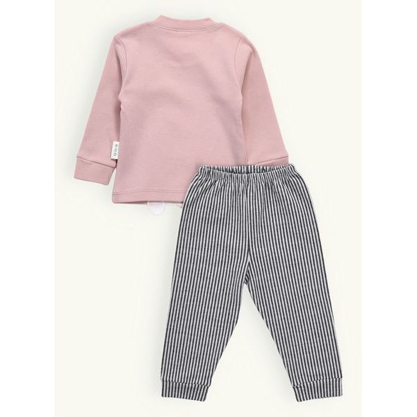 Dětská tepláková souprava UŠATÝ ZAJÍC meruňková