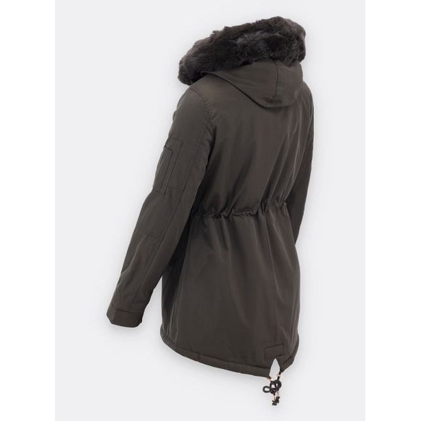 Dámska zimná bunda tmavozelená