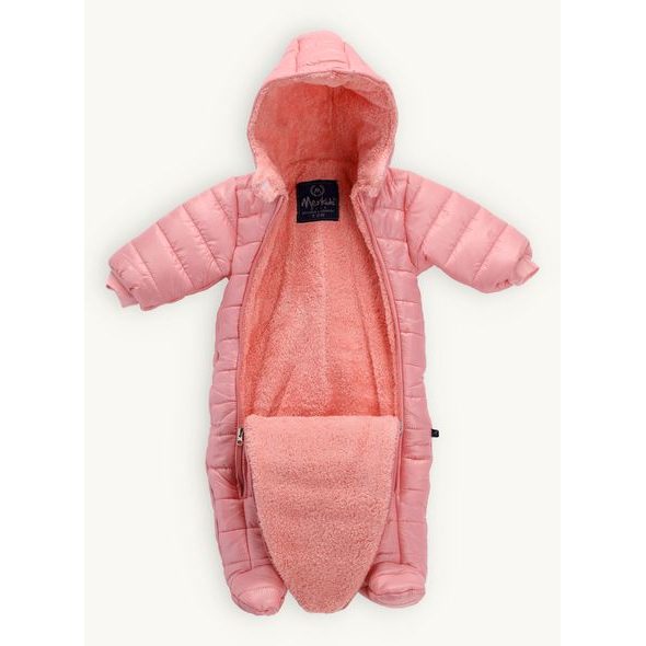 Detský nepremokavý zimný overal KVETINKA broskyňový