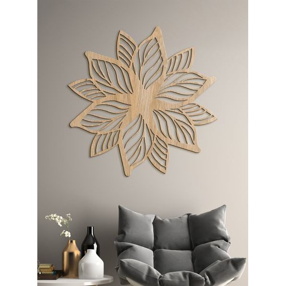 Luxusní dřevěná mandala Flower of Life