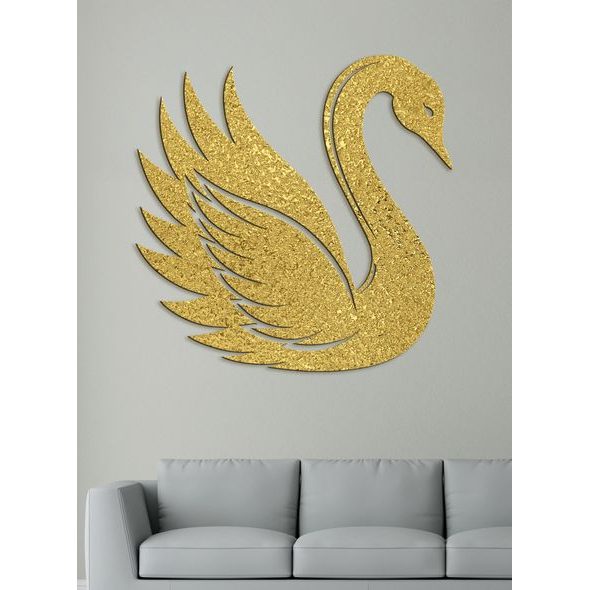 Dřevěný obraz Elegantní labuť