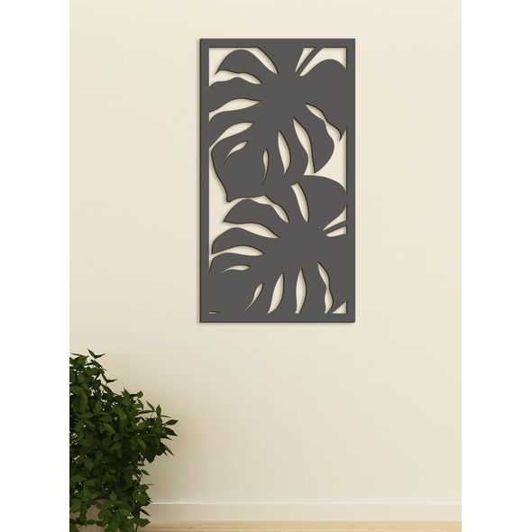 Dřevěný obrázek listí