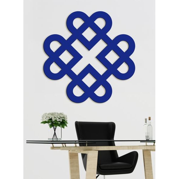 Drevená dekorácia Srdcia z keltského uzla