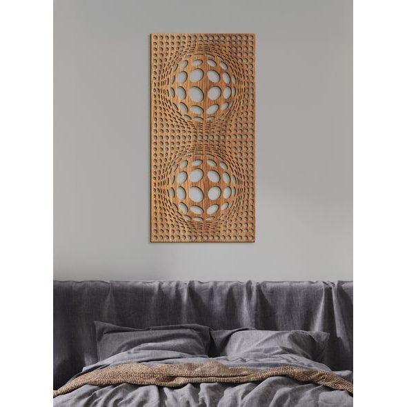 Drevený obraz na stenu 3D ilúzia