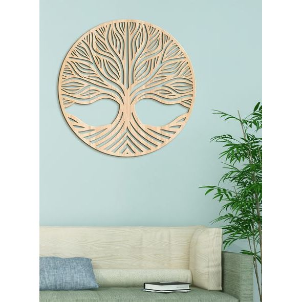 Dřevěný strom života, růstu a síly