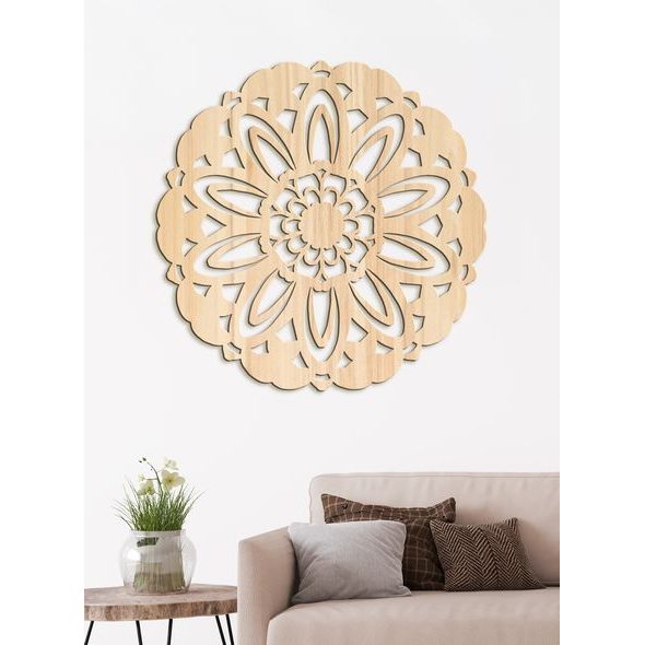 Dřevěná mandala LUJZA