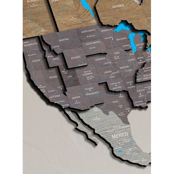 Viacvrstvová 3D Mapa Dub-sivá