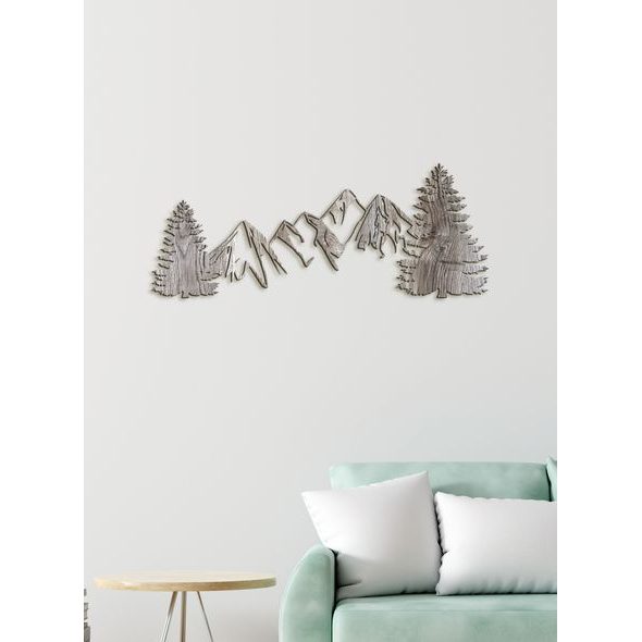 Dřevěná dekorace na zeď HORY