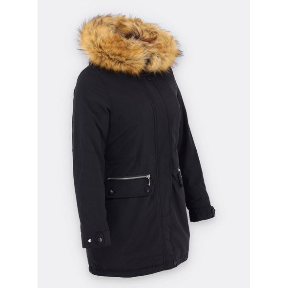 Zateplená dámská zimní bunda černá