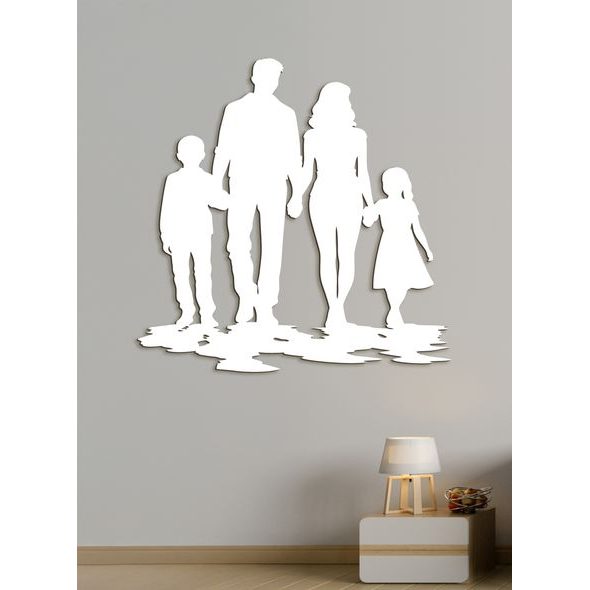 Drevený obraz na stenu RODINA