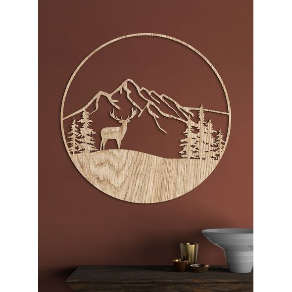 Mandala s motivem jelena