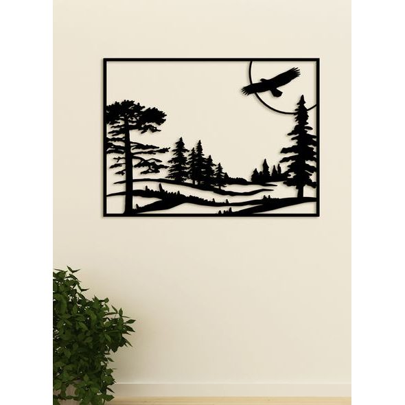 Dřevěný obraz ze dřeva Let orla