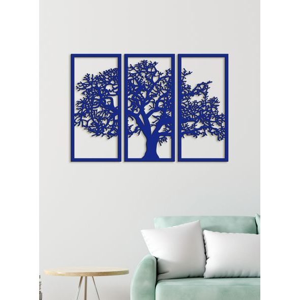 Třídílná nástěnná malba strom života
