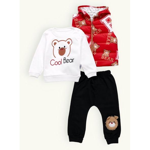 Dětská sada COOL BEAR červená