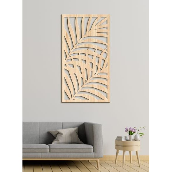 Dřevěný obraz Zátiší s listy