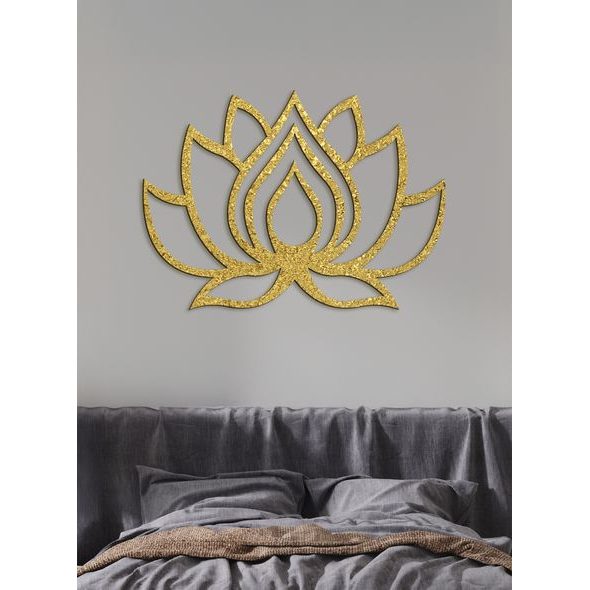 Dřevěný obraz na stěně LOTOS