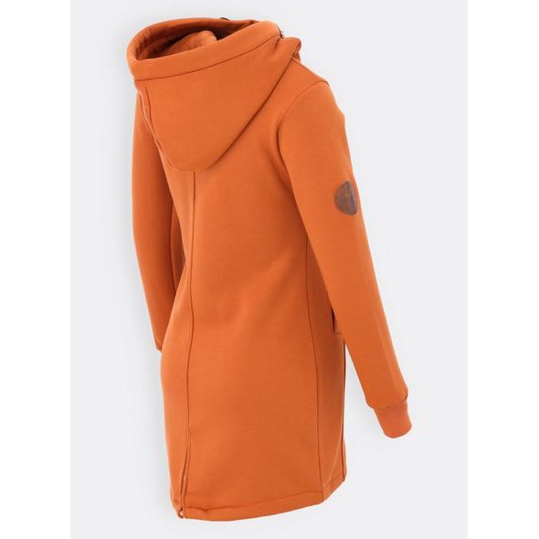 Dlhá dámska tehlová mikina