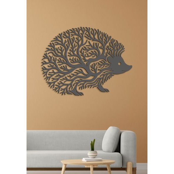 Dekorativní dřevěný obraz Ježek