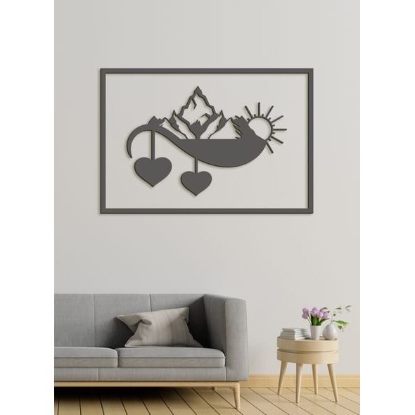 Dřevěný nástěnný obraz Západ slunce