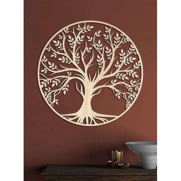 Dřevěný strom života FLOWER