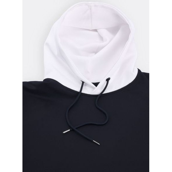 Pánská mikina s kapucí tmavě modrá