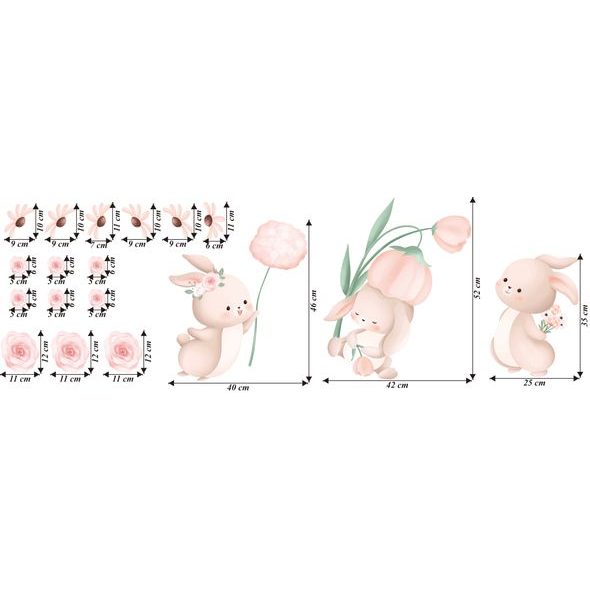 Králíci v objetí růží