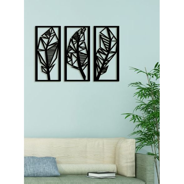 Třídílný obraz 3D listu