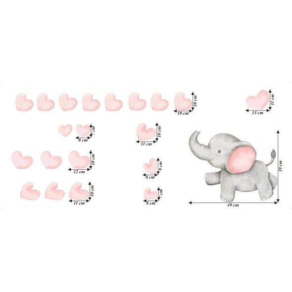 Slon se srdíčky