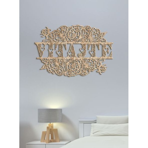 Drevený nápis "VITAJTE"