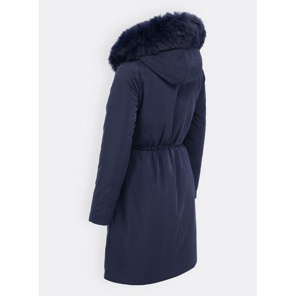 Dámská oboustranná bunda tmavě modro-červená