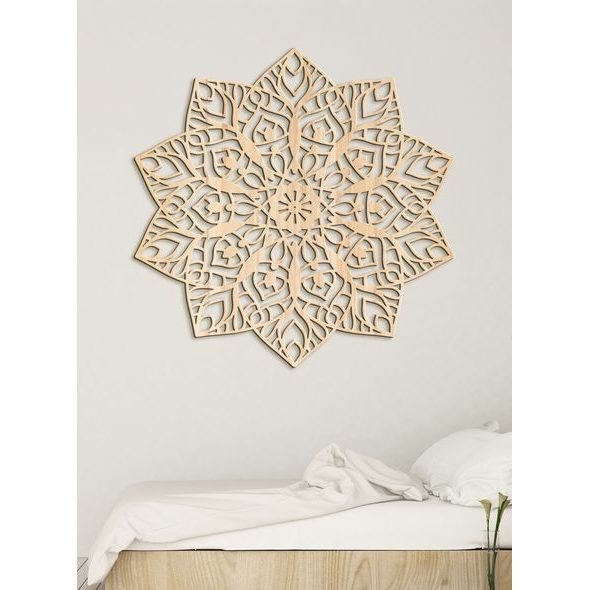 Luxusní dřevěná mandala ZITTA