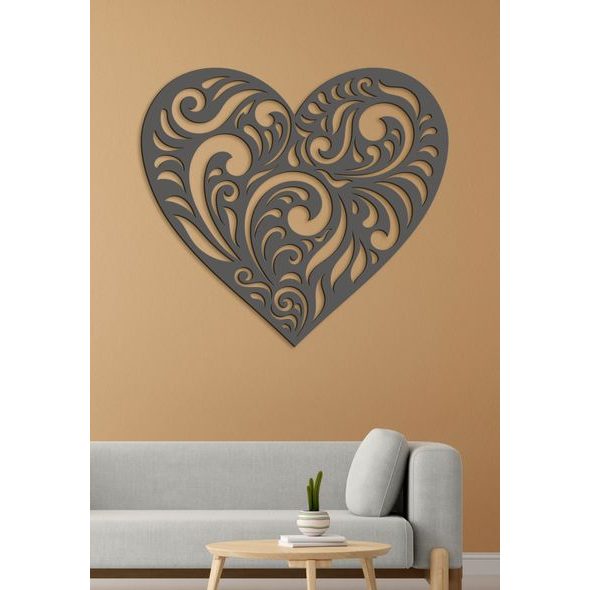 Dřevěný nástěnný obraz Srdce SPIRIT