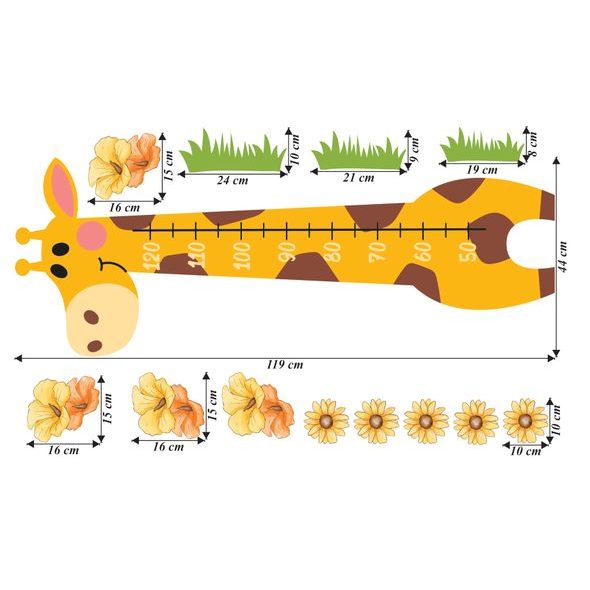 Rastový meter Žirafa