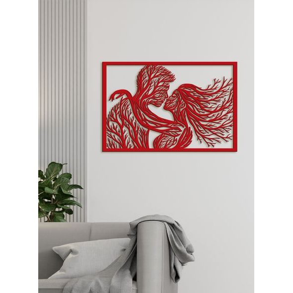 Romantický dřevěný obrázek BOZK