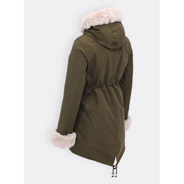 Dámská zimní bunda khaki