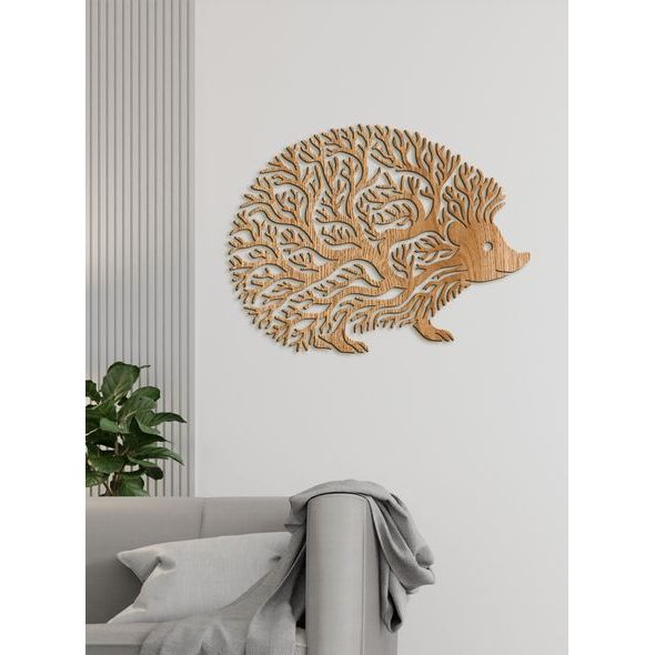 Dekorativní dřevěný obraz Ježek